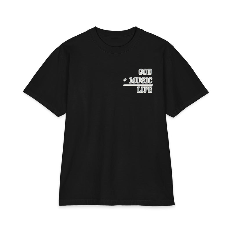 GL City Varsity Tee - Las Vegas 07 - Silver & Black (Black)