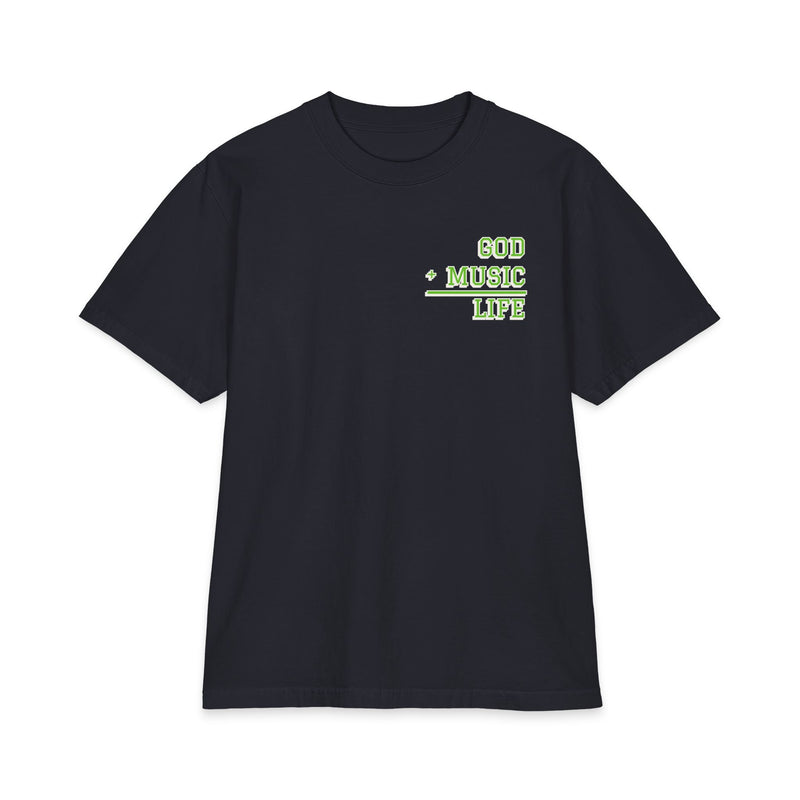 GL City Varsity Tee - Seattle 07 - Navy & Action Green (Navy)
