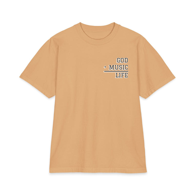 GL City Varsity Tee - New Orleans 07 - Black & Gold (Khaki)