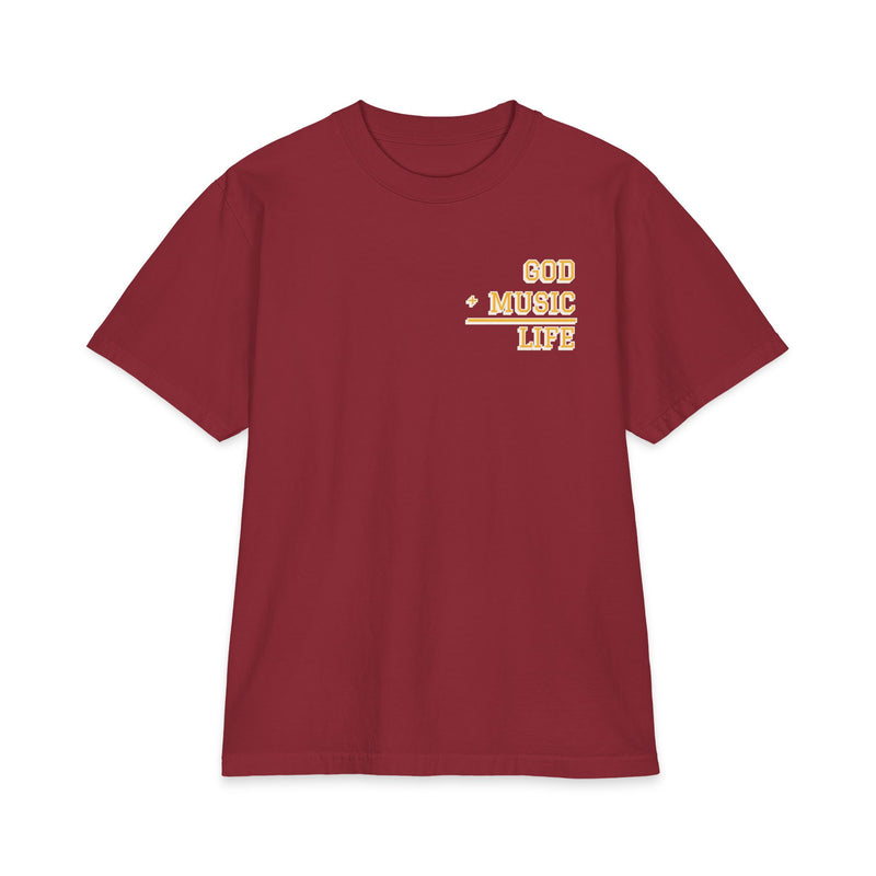 GL City Varsity Tee - Washington 07 - Burgundy & Gold (Burgundy)