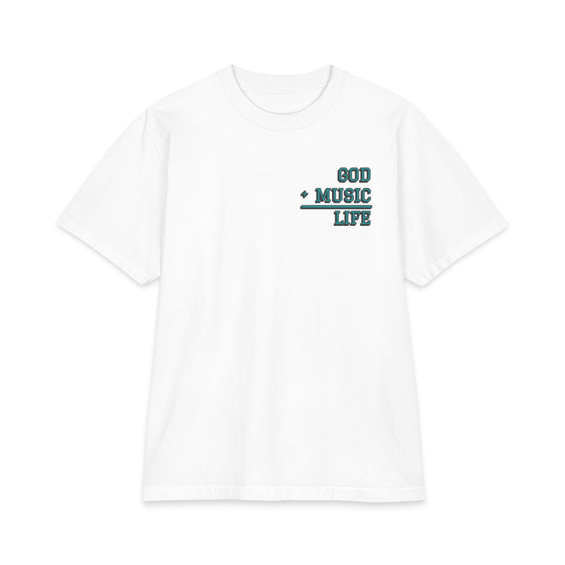 GL City Varsity Tee - Jacksonville 07 - Teal & Black (White)