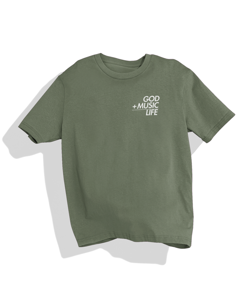 GOD + MUSIC = LIFE Washed Tee