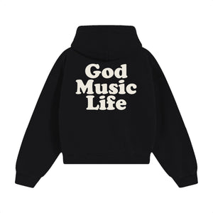 Good Book Hoodie — Black / Cream
